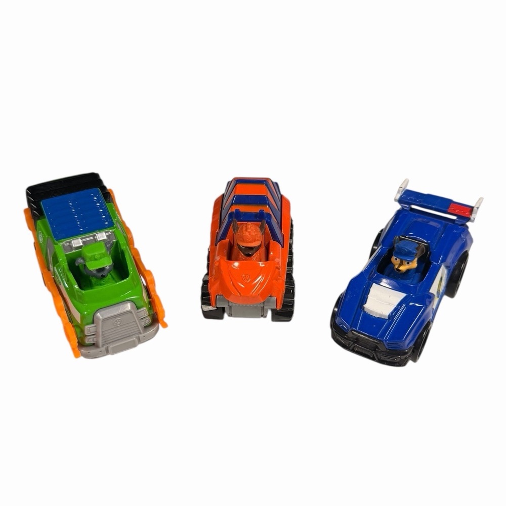 Paw Patrol True Metal Diecast Vehicle Lot Chase Zuma Rocky 1:64 Scale
